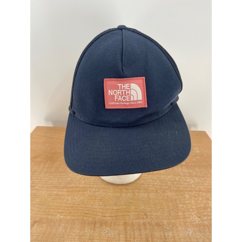 The North Face Navy Blue Trucker Hat California Heritage Flexfit 110 Snapback